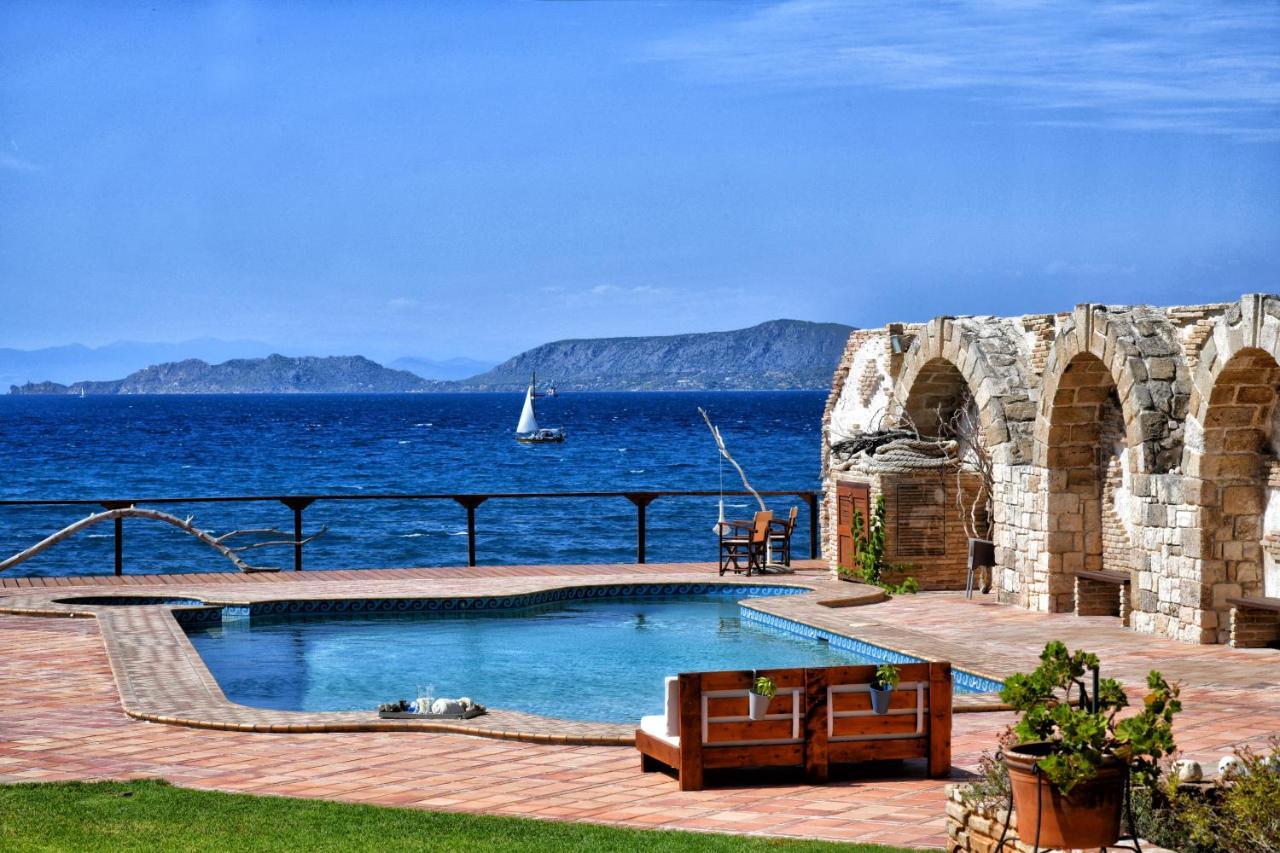 Luxurious Villa By The Sea Posidhonía Exteriér fotografie